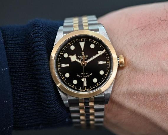 The Tudor Black Bay sports a distinctive look of retro style.